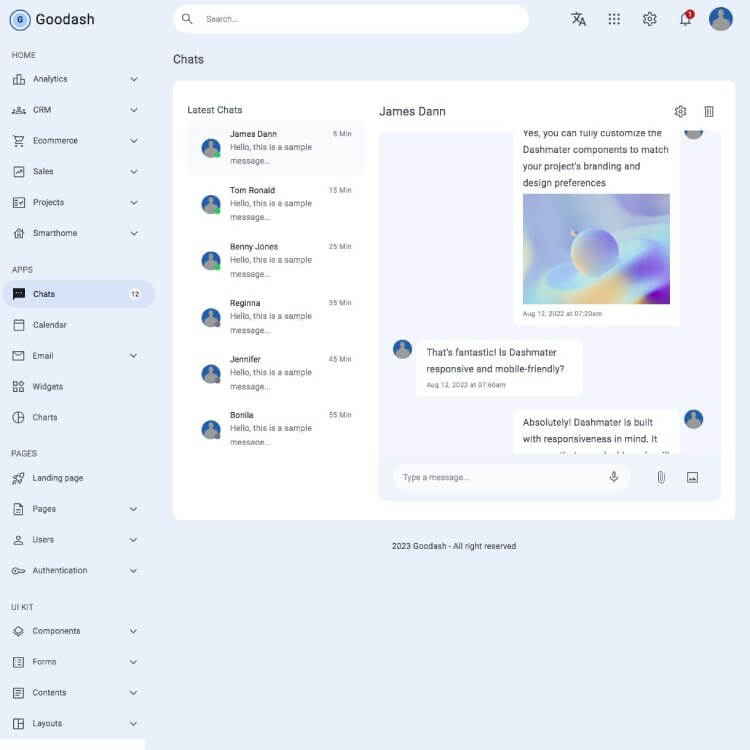 material-design-chat