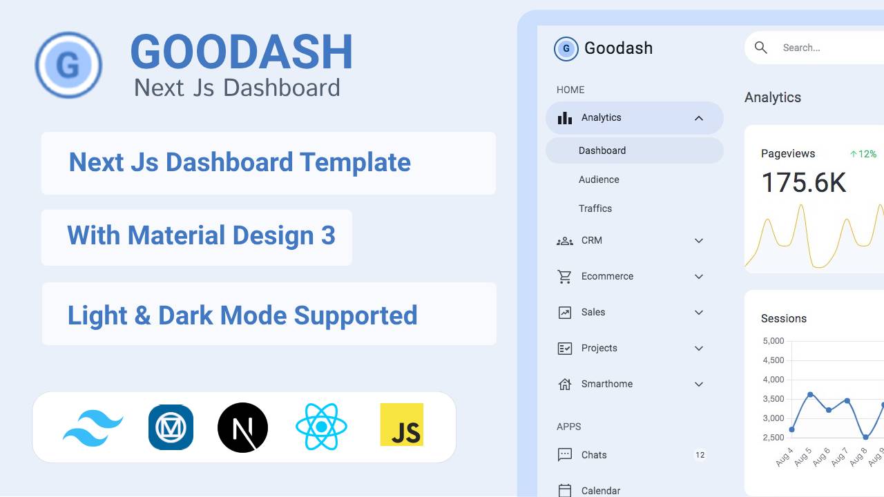 tailwind next js dashboard