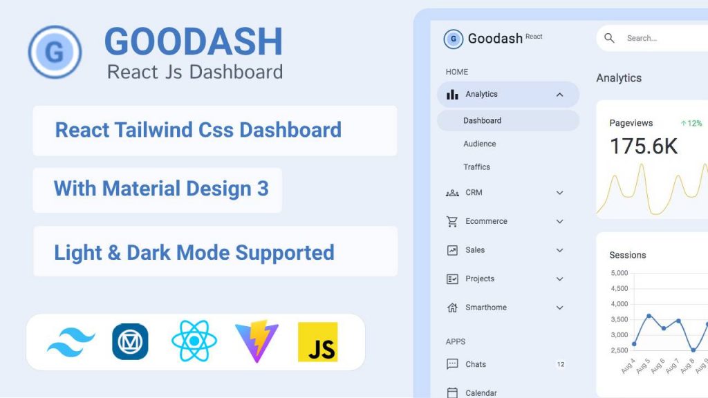 Goodash React Dashboard Admin Template